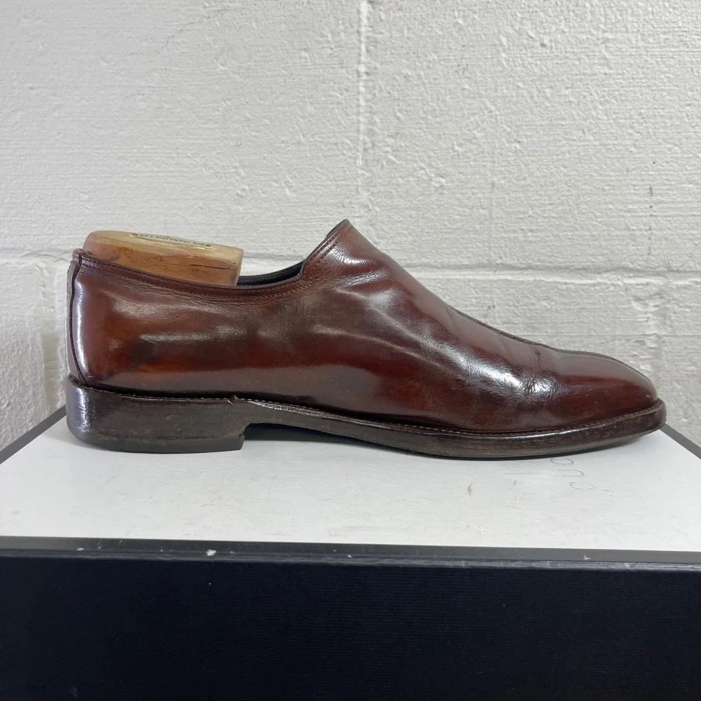 Bruno‎ Magli Brown Leather Double Monk Strap Split Toe Dress Shoes Men's 12 M